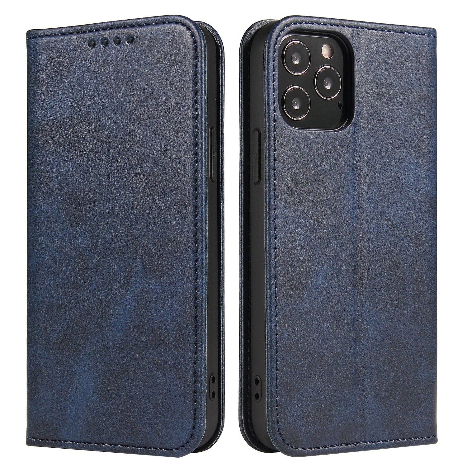 Calf Texture Leather Cover for iPhone 12 Pro Max 6.7 inch Magnetic Stand Phone Case Wallet Calf Texture Leather Cover for iPhone 12 Pro Max 6.7 inch Magnetic Stand Phone Case Wallet